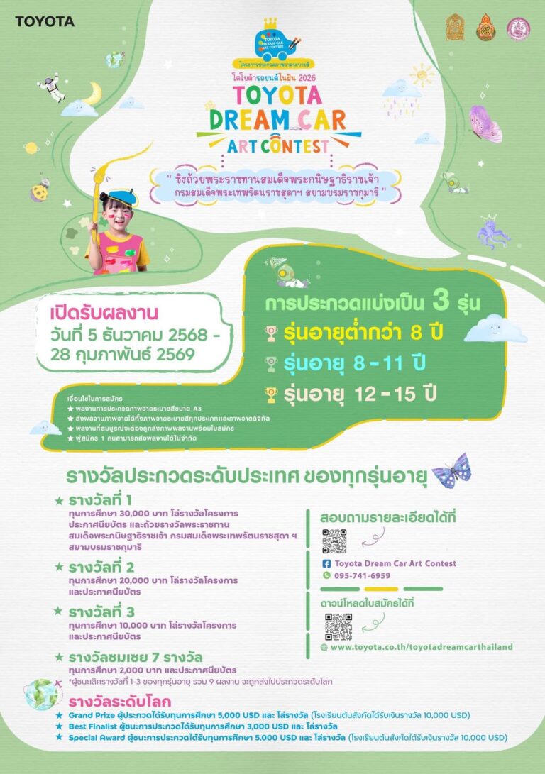 เปิดเวทีล่าฝัน TOYOTA Dream Car Art Contest